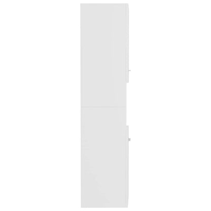 Bathroom Cabinet White 30x30x130 cm Engineered Wood