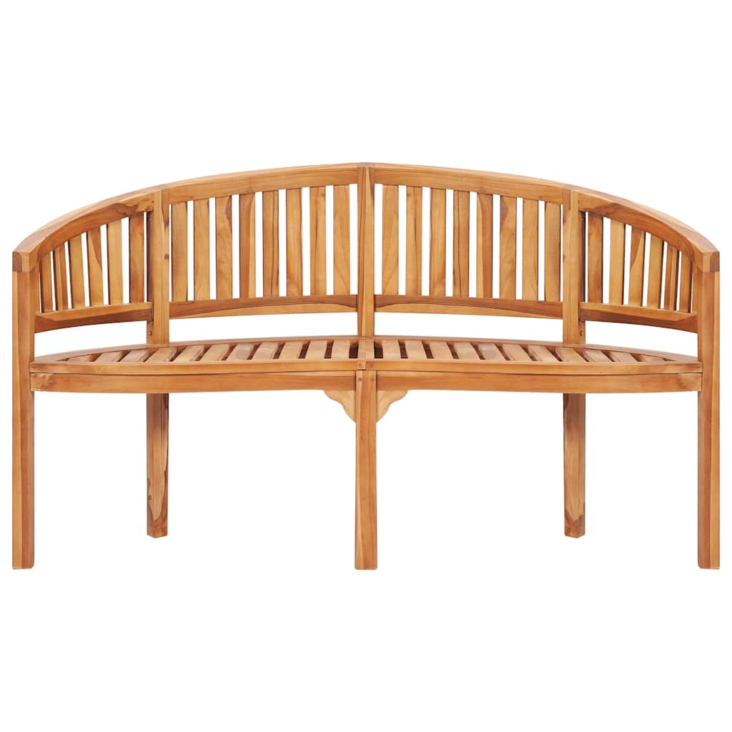 4 Piece Banana Garden Lounge Set Solid Teak Wood