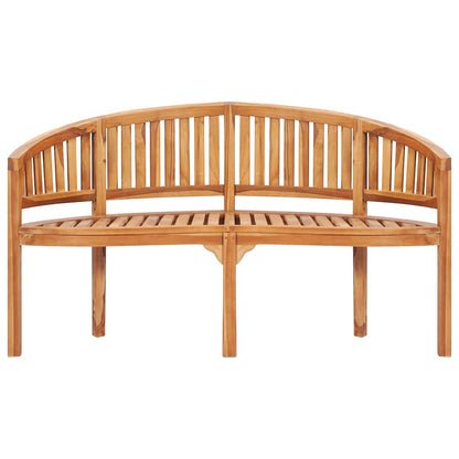 4 Piece Banana Garden Lounge Set Solid Teak Wood