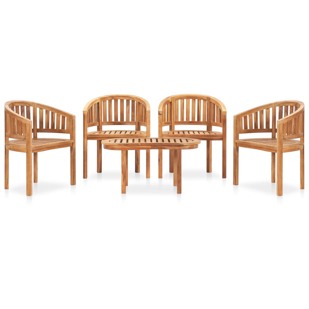 Garden Lounge Set | Natural Teak | Smooth-sanded teak hardwood | Medium