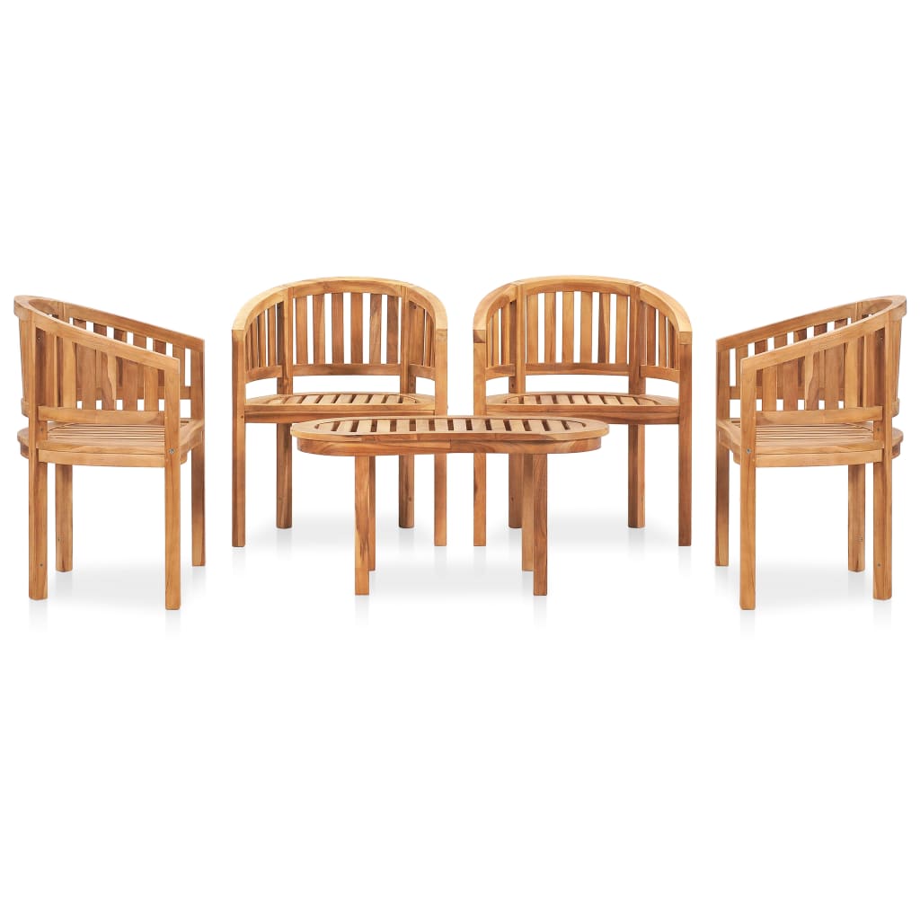 Garden Lounge Set | Natural Teak | Smooth-sanded teak hardwood | Medium