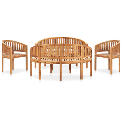 Garden Lounge Set | Natural Teak | Solid Teak Wood | Medium | Durable