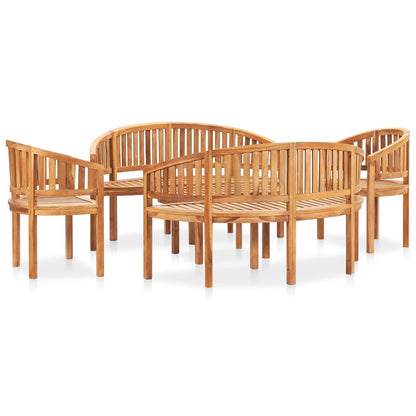 Garden Lounge Set | Natural Teak | Solid Teak Wood | Medium | Durable