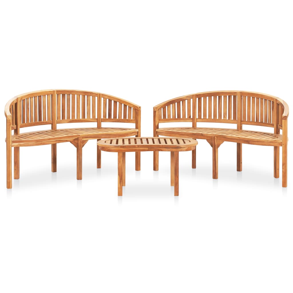 Garden Lounge Set | Natural Teak | Solid Teak Wood | Large | Durable