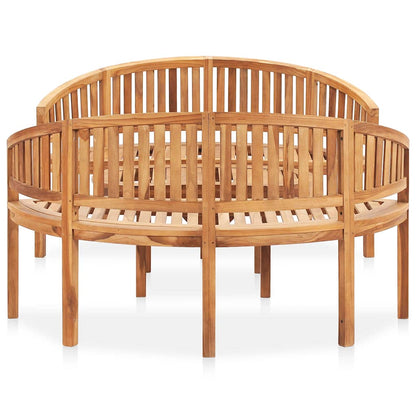 3 Piece Banana Garden Lounge Set Solid Teak Wood