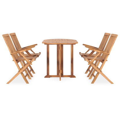 Outdoor Dining Set | Natural Teak | Solid teak wood | Medium | Foldable