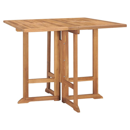 Outdoor Dining Set | Natural teak | Teak wood | Medium |  Foldable