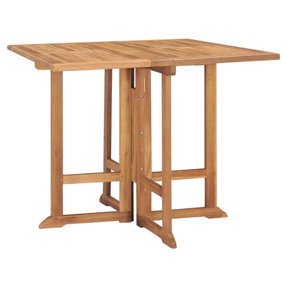 Outdoor Dining Set | Teak | Solid Teak Wood | 5-Piece | Foldable