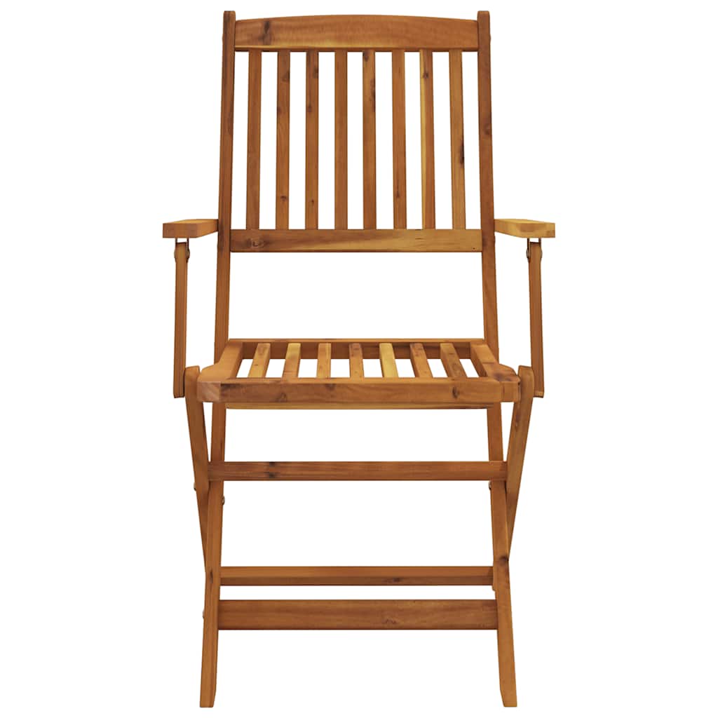7 Piece Folding Garden Dining Set Solid Acacia Wood