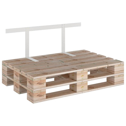 Backrest for Pallet Sofa White 110 cm Iron