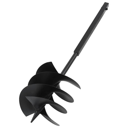 Ground Drill with Handle 250 mm with Extension Tube 12 m Steel