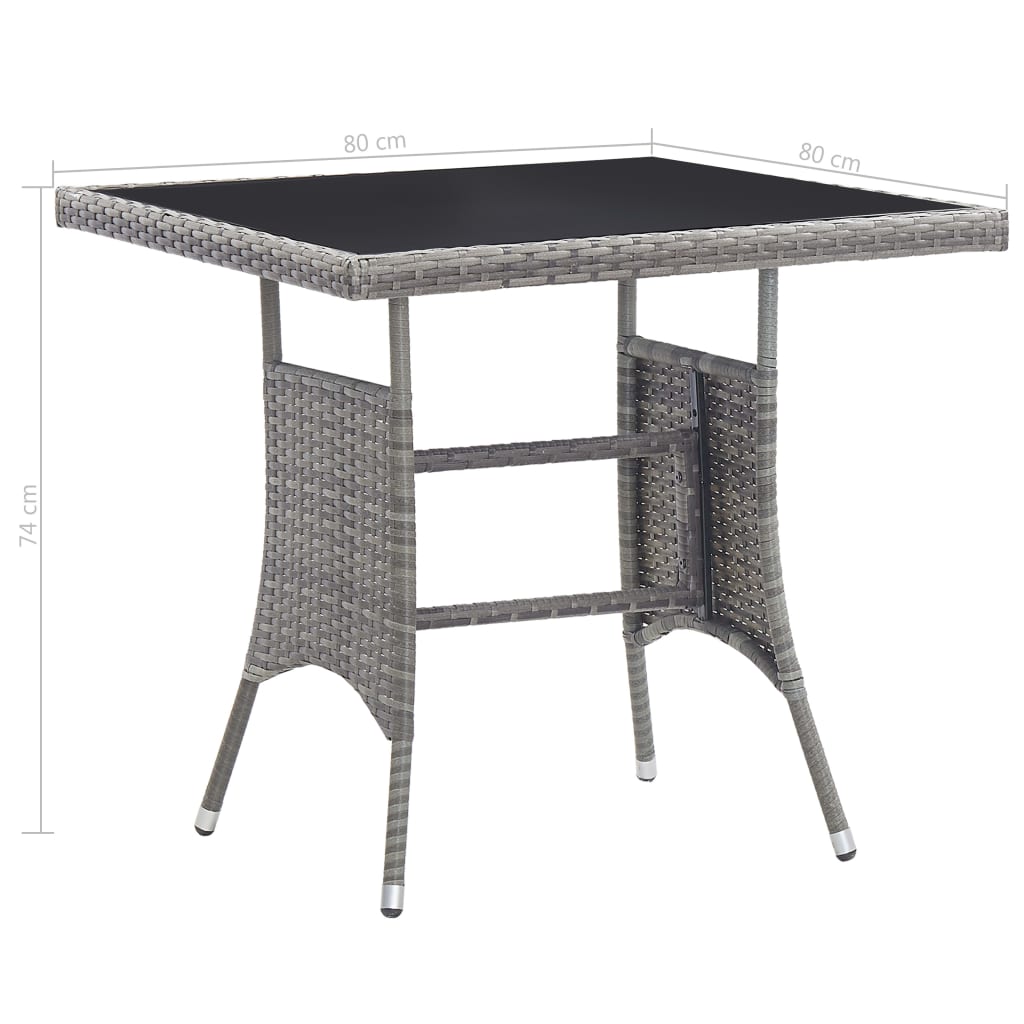 Garden Dining Set | Anthracite and Grey