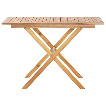 3 Piece Garden Dining Set Poly Rattan & Solid Acacia Wood Grey