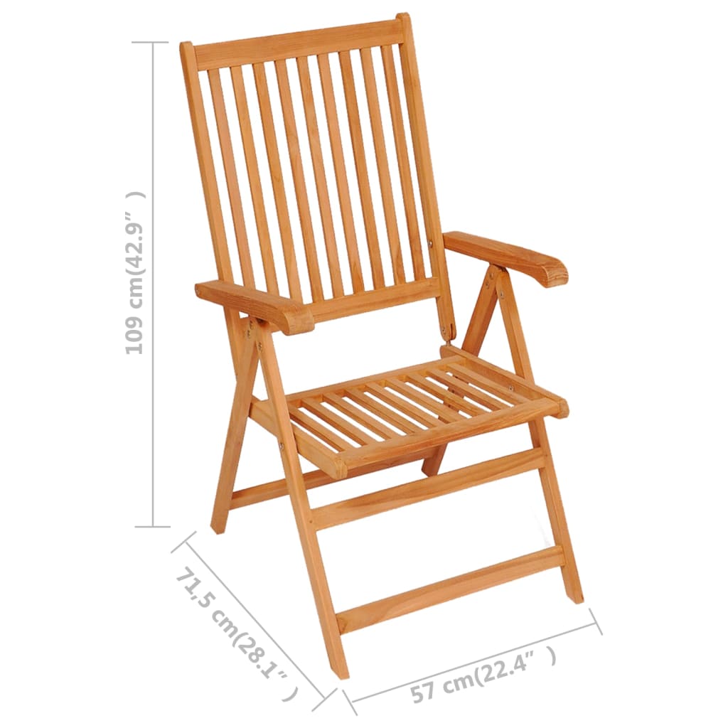 Garden Dining Set | Warm brown | Fine sanded teak hardwood | 7-Piece Set