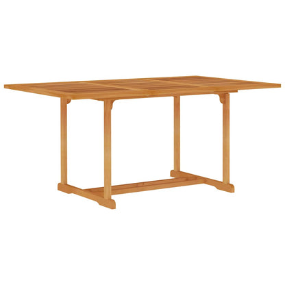 5 Piece Garden Dining Set Solid Teak Wood