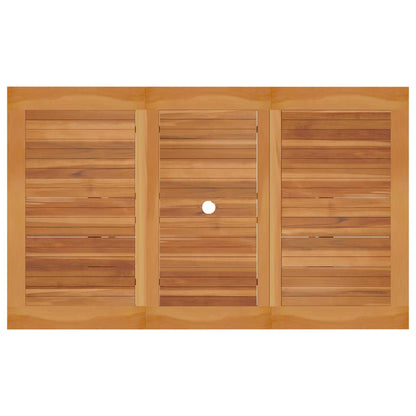 Garden Dining Set | Warm Brown | Finely sanded teak hardwood
