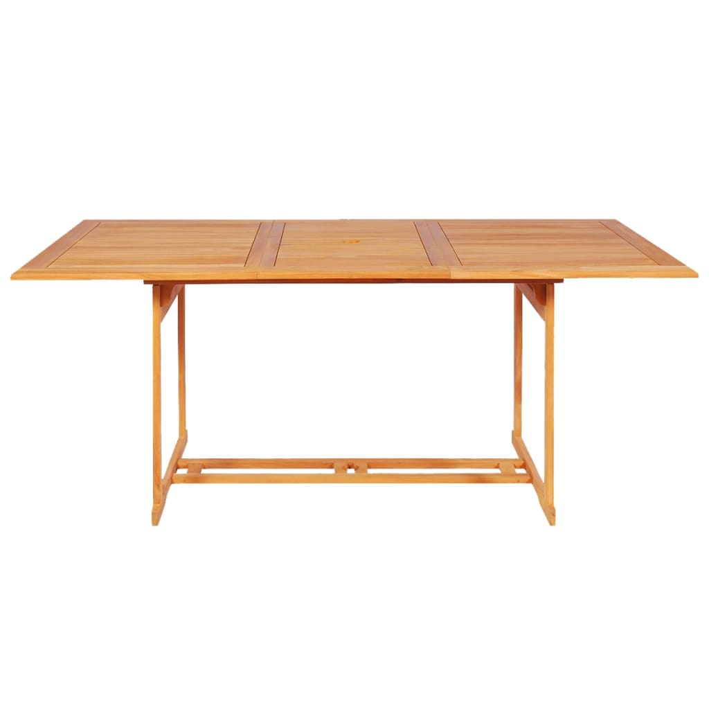 Garden Dining Set | Warm teak brown | Solid Teak Wood | Large | Foldable