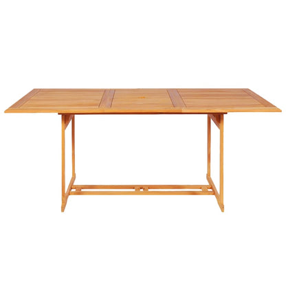 Garden Dining Set | Warm teak brown | Solid Teak Wood | Large | Foldable