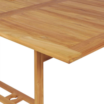 Garden Dining Set | Warm teak brown | Solid Teak Wood | Large | Foldable