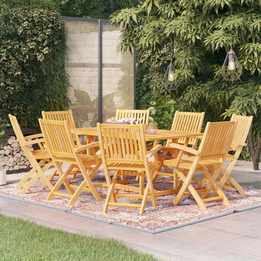 Garden Dining Set | Natural teak | Fine sanded teak hardwood | Large