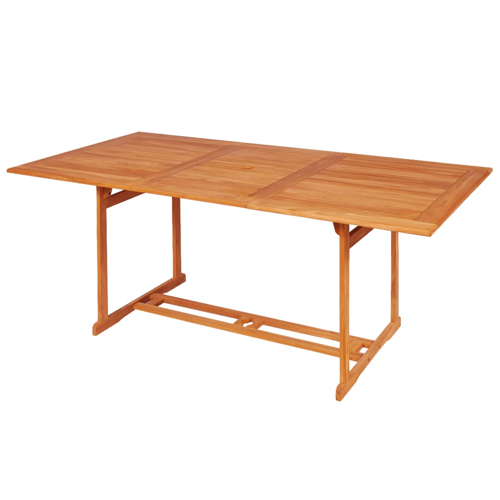Garden Dining Set | Warm Brown | Solid Teak Wood | Large |  Durable