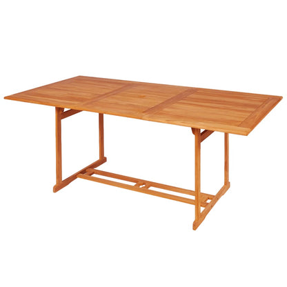 Garden Dining Set | Warm Brown | Solid Teak Wood | Large |  Durable