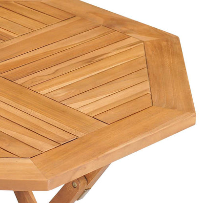 3059581 vidaXL 5 Piece Garden Dining Set Solid Teak Wood (47418+43040)