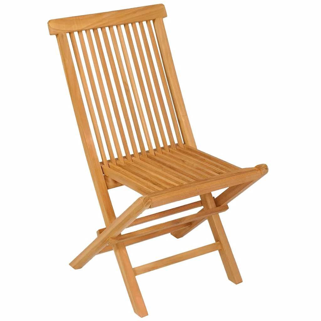 3059581 vidaXL 5 Piece Garden Dining Set Solid Teak Wood (47418+43040)
