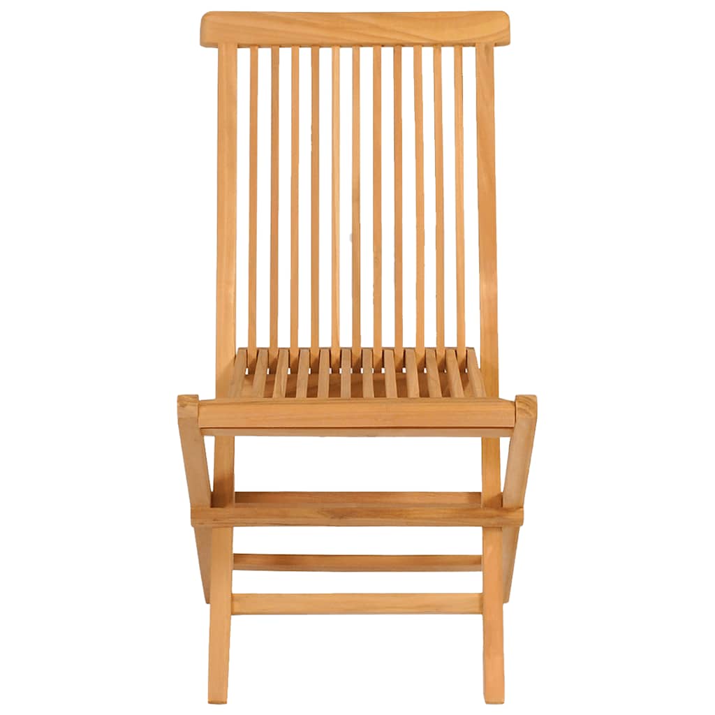 3059581 vidaXL 5 Piece Garden Dining Set Solid Teak Wood (47418+43040)