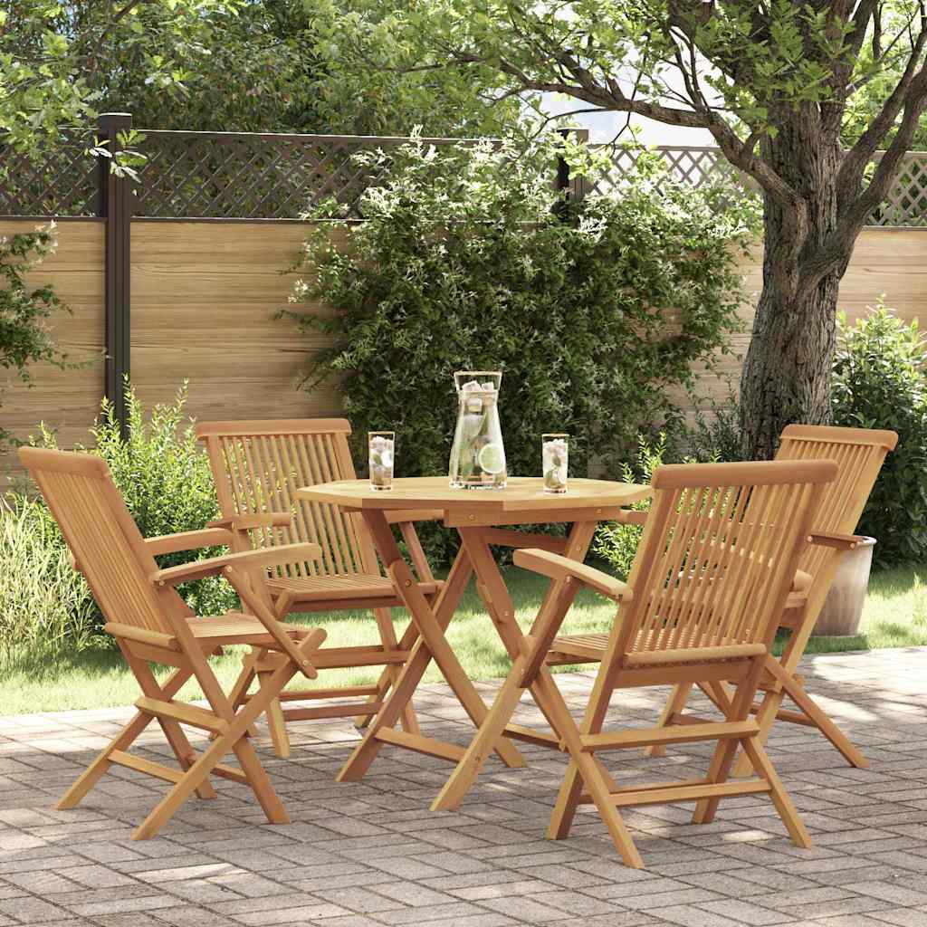 Garden Dining Set | Warm Teak | Smooth sanded teak hardwood | Medium