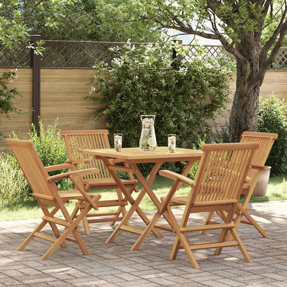 Garden Dining Set | Warm wood tone | Fine sanded teak hardwood