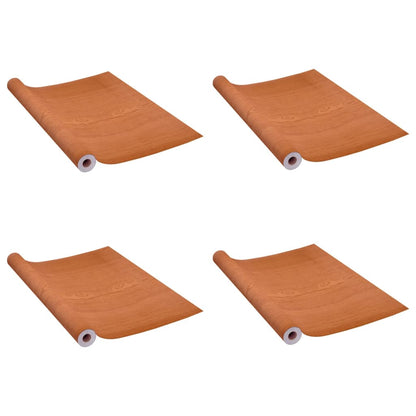 Self-adhesive Door Films 4 pcs Light Oak 210x90 cm PVC