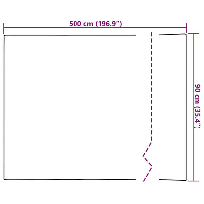 Self-adhesive Furniture Films 2 pcs Dark Wood 500x90 cm PVC