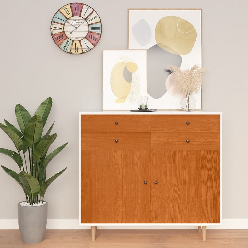 Self-adhesive Furniture Films 2 pcs Light Oak 500x90 cm PVC