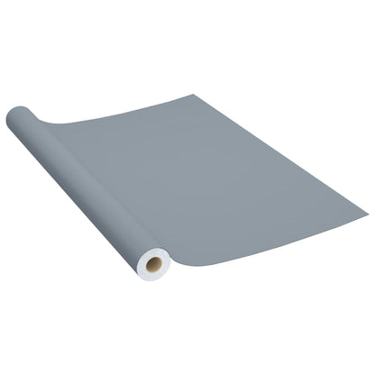 Self-adhesive Furniture Films 2 pcs Grey 500x90 cm PVC