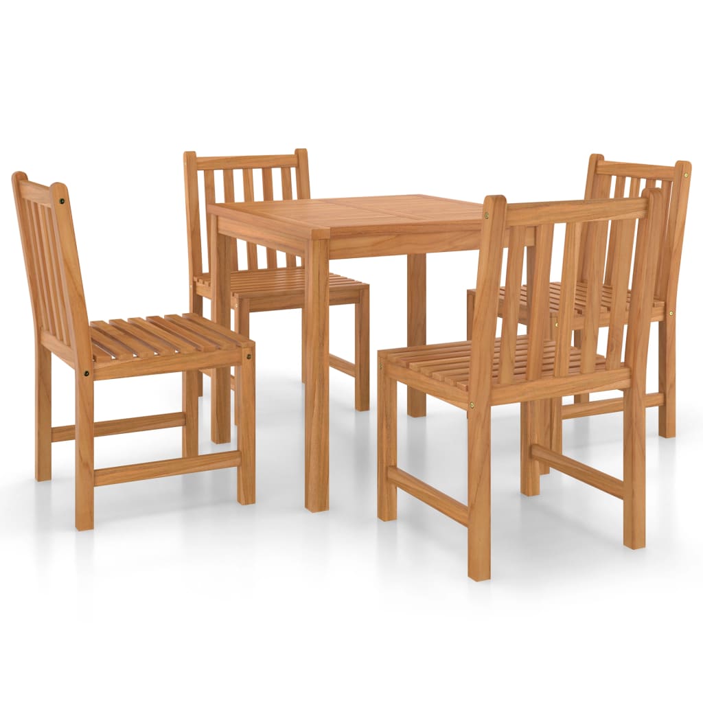 Garden Dining Set | Warm Brown | Fine sanded teak hardwood | Medium