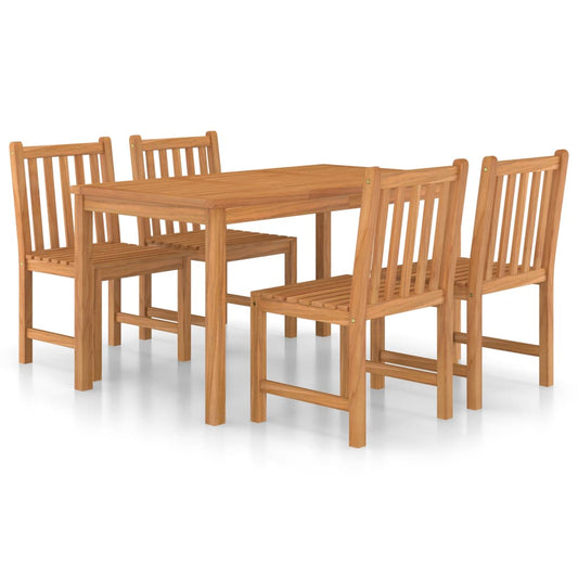 Garden Dining Set | Warm wood color | Fine sanded teak hardwood | Medium