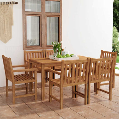 Garden Dining Set | Natural Teak | Fine sanded teak hardwood