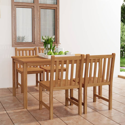Garden Dining Set | Warm Natural Teak | Solid Teak Wood | Durable