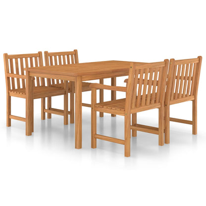 Garden Dining Set | Warm Teak Brown | Solid Teak Wood | Medium | Durable
