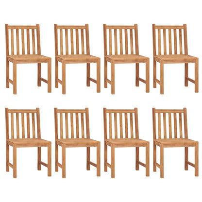 9 Piece Garden Dining Set 180x90 cm Solid Teak Wood