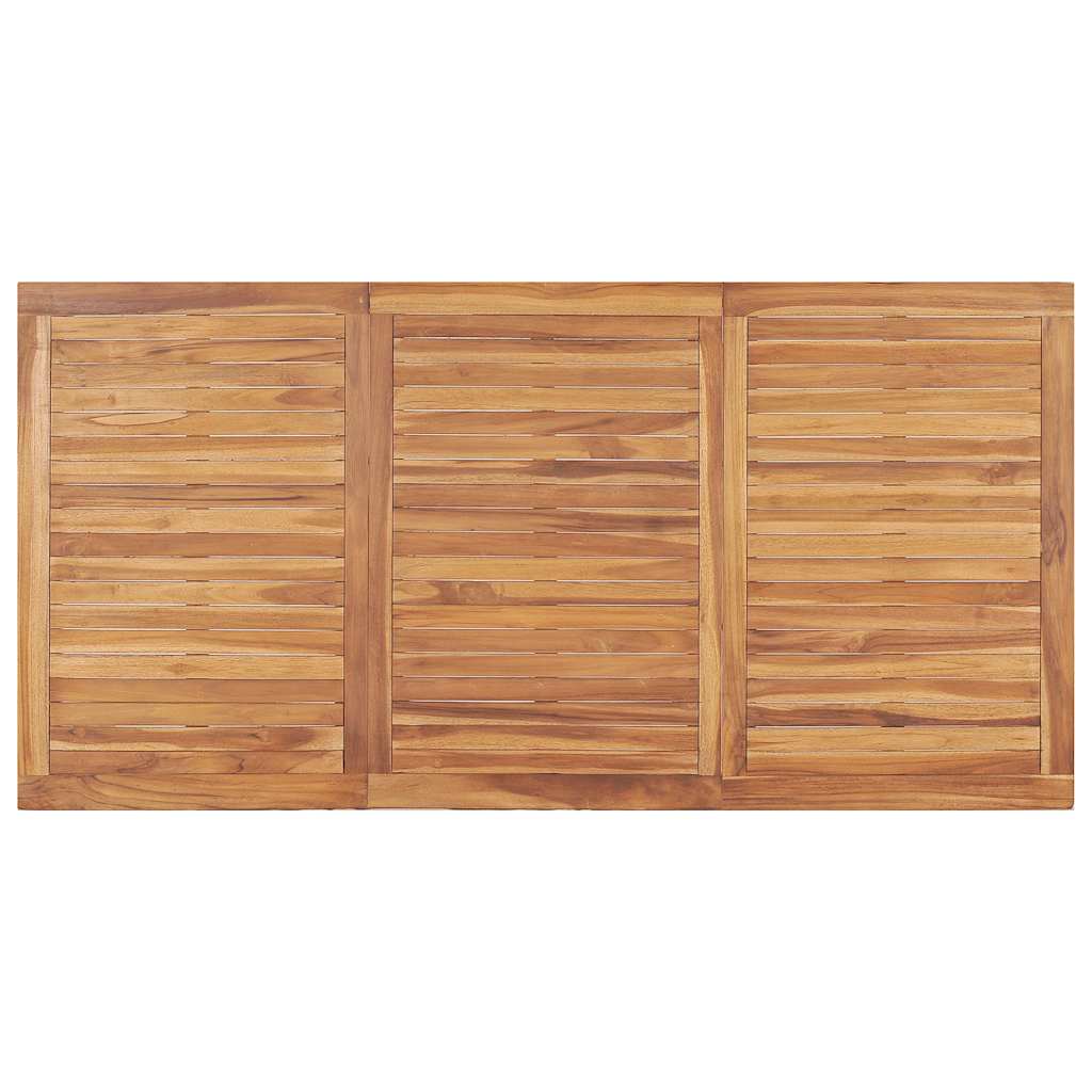 9 Piece Garden Dining Set 180x90 cm Solid Teak Wood