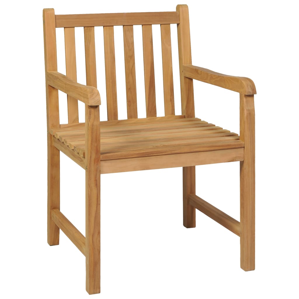 Garden Dining Set | Teak Brown | Solid Teak Wood | 5 Piece Set | Durable