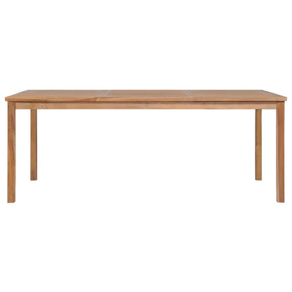 7 Piece Garden Dining Set 200x100 cm Solid Teak Wood