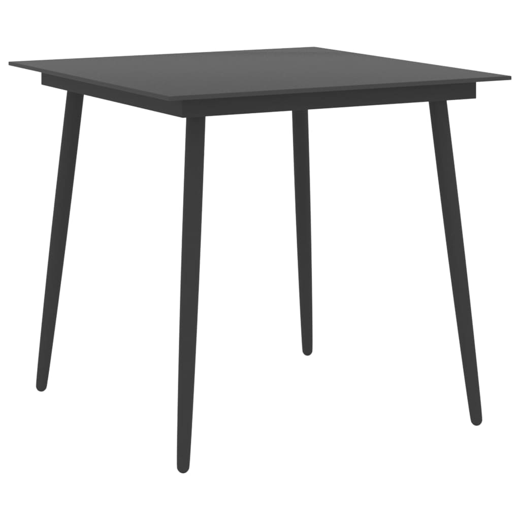 Dining Set | Black | PE Rattan | Standard | Adjustable Armrests