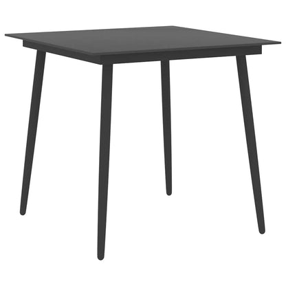 Dining Set | Black | PE Rattan | Standard | Adjustable Armrests