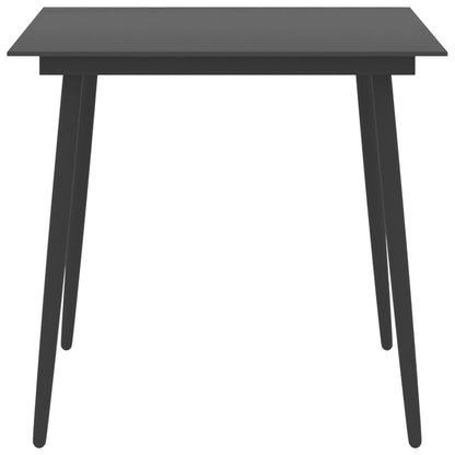 Dining Set | Black | PE Rattan | Standard | Adjustable Armrests