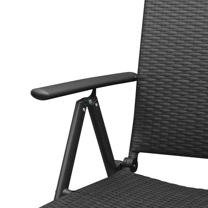 Dining Set | Black | PE Rattan | Standard | Adjustable Armrests