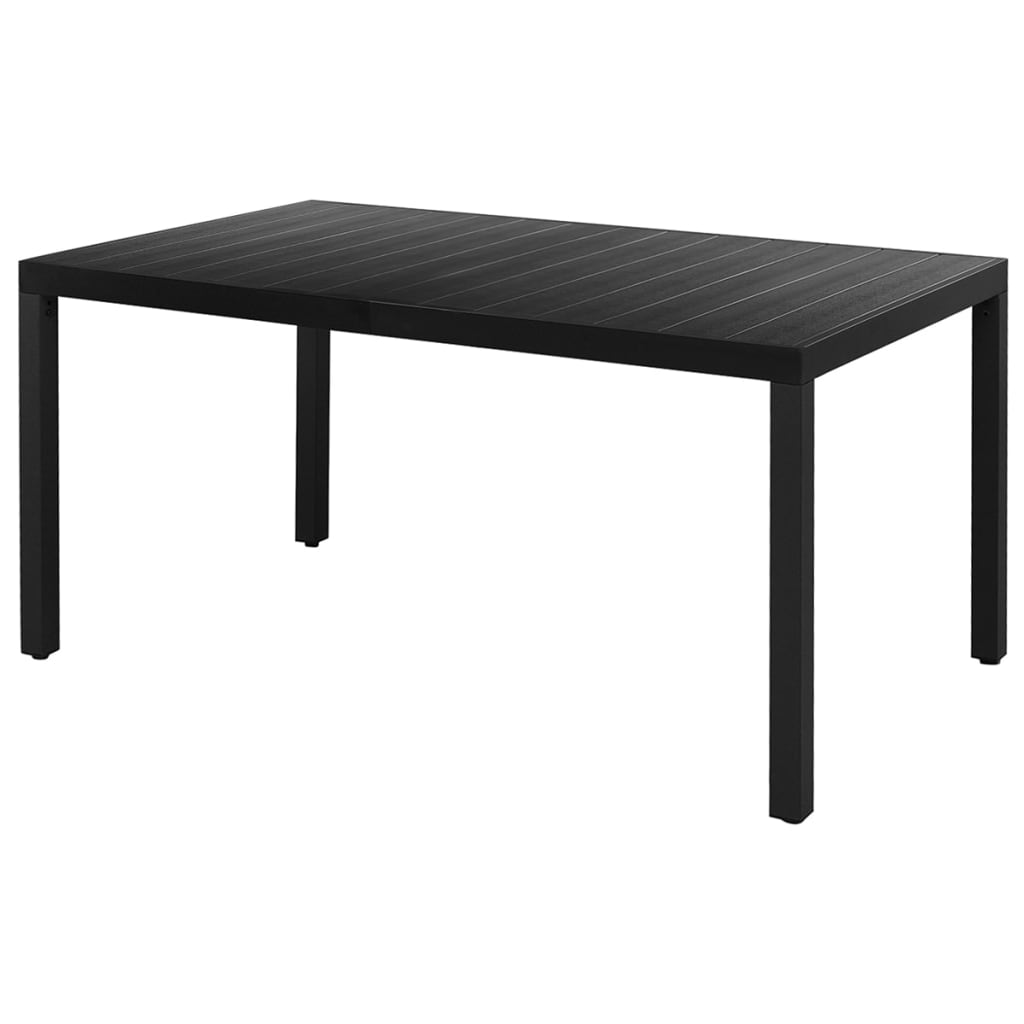 Dining Set | Black | PVC Rattan, Aluminium, Powder-Coated Steel