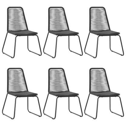 Dining Set | Black | PVC Rattan, Aluminium, Powder-Coated Steel
